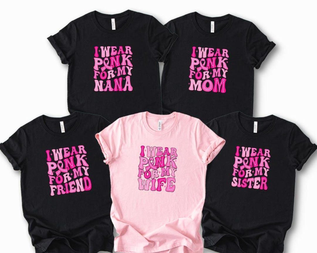 Pink Ribbon Breast Cancer Awareness Shirt: Survivor Support Tee - Etsy