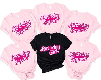 Personalized Birthday Girl Shirt, Custom Party Squad T-Shirt