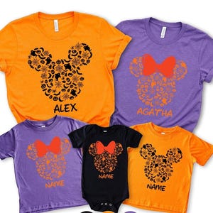 Custom Disney Crew Shirt, Custom Disney Halloween Shirt, Halloween Matching Shirt, Mickey Minnie Halloween Shirt, Halloween Trip Shirt