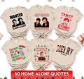 Personalized Home Alone Christmas Shirt: Family Matching Tee