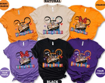 Disney Cruise Halloween Shirt 2026, Personalized Mickey Minnie Cruise Tee, Custom Name Vacation Outfit