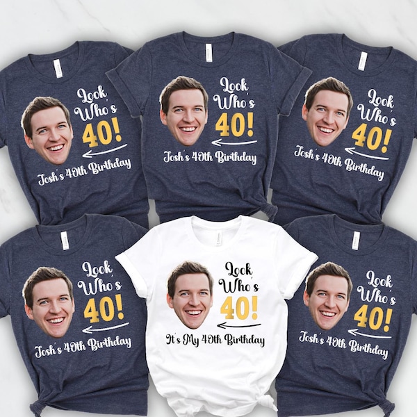 Camiseta personalizada para el 40 cumpleaños, camiseta divertida a juego para grupos
