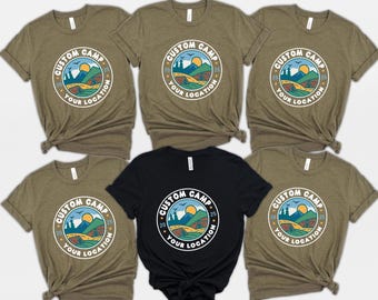 Custom Camp Shirt, Personalized Camping Family Reunion Shirt