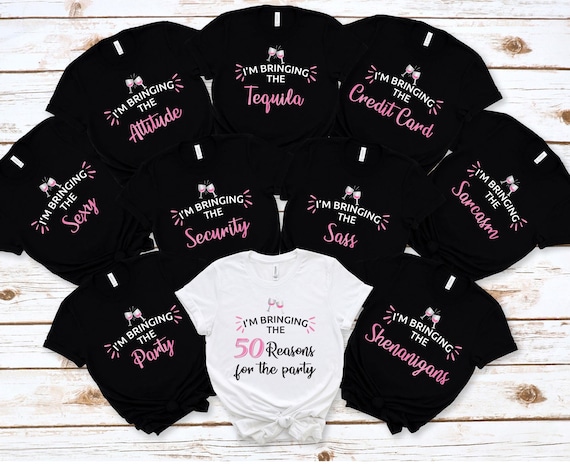 50th Birthday Party Shirt: "I'm Bringing The..." Group Tee