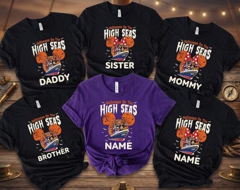 Disney Cruise Halloween Group Shirts: Custom Name Family Matching Tees 2026, Vacation Crew Outfit