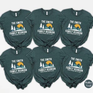 Custom Family Mountain Vacation Shirt: Personalized Camping Trip