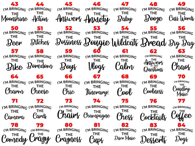50th Birthday Party Shirt: "I'm Bringing The..." Group Tee image 3