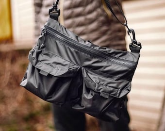 Waterdichte crossbody-draagtas: regenjas PU, lichtgewicht iPad-tas