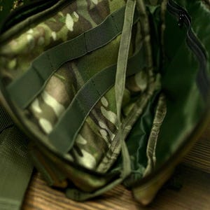 Black Cordura Chest Bag, Streetstyle Crossbody Fanny Pack, Tactical EDC bag image 14
