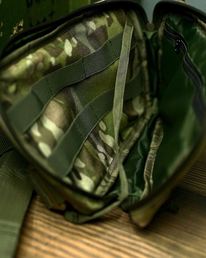 Black Cordura Chest Bag, Streetstyle Crossbody Fanny Pack, Tactical EDC bag image 14
