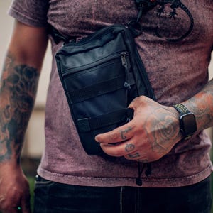 Torba taktyczna Cordura na ramię, torba na ramię w stylu ulicznym, wyposażenie EDC zdjęcie 6
