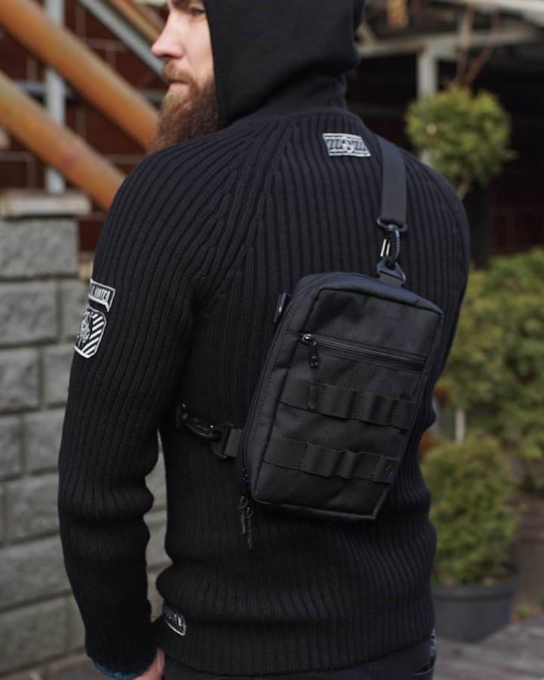 Torba taktyczna Cordura na ramię, torba na ramię w stylu ulicznym, wyposażenie EDC zdjęcie 3