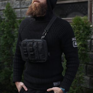Torba taktyczna Cordura na ramię, torba na ramię w stylu ulicznym, wyposażenie EDC zdjęcie 2