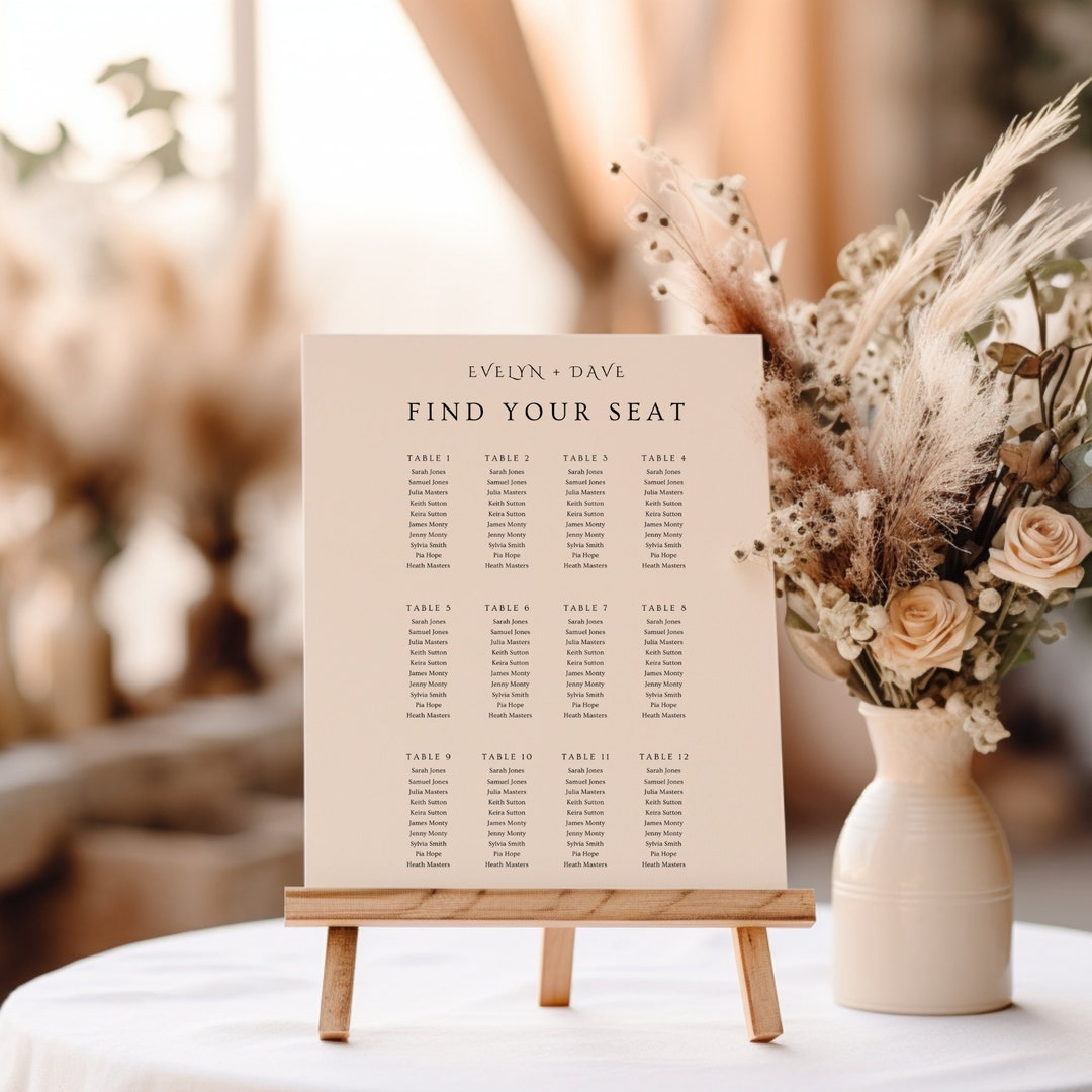 Creative Micro Wedding Seating Chart Ideas for Intimate Celebrations