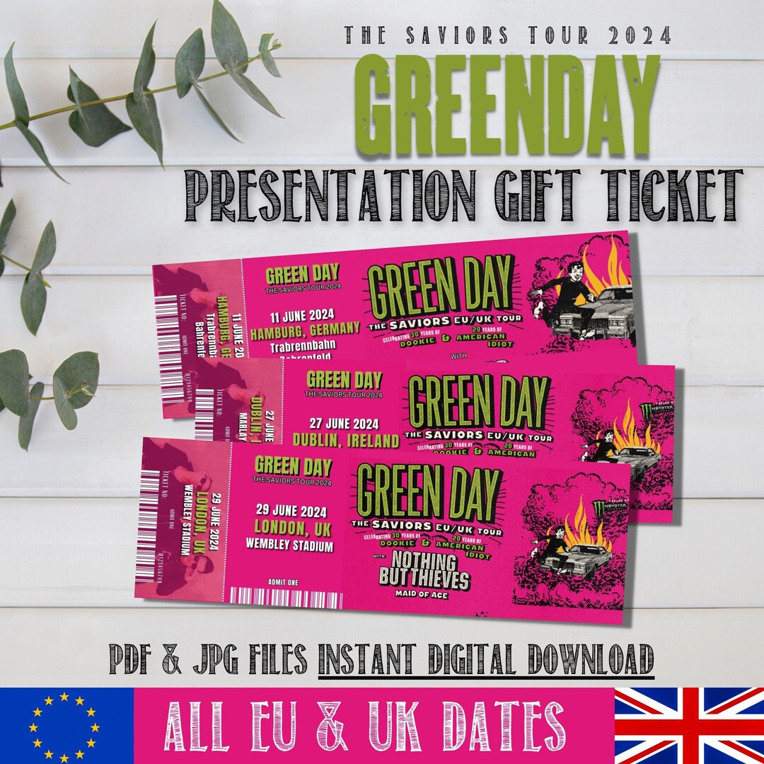 Green Day 2024 Concert Tickets Price Ann Terese