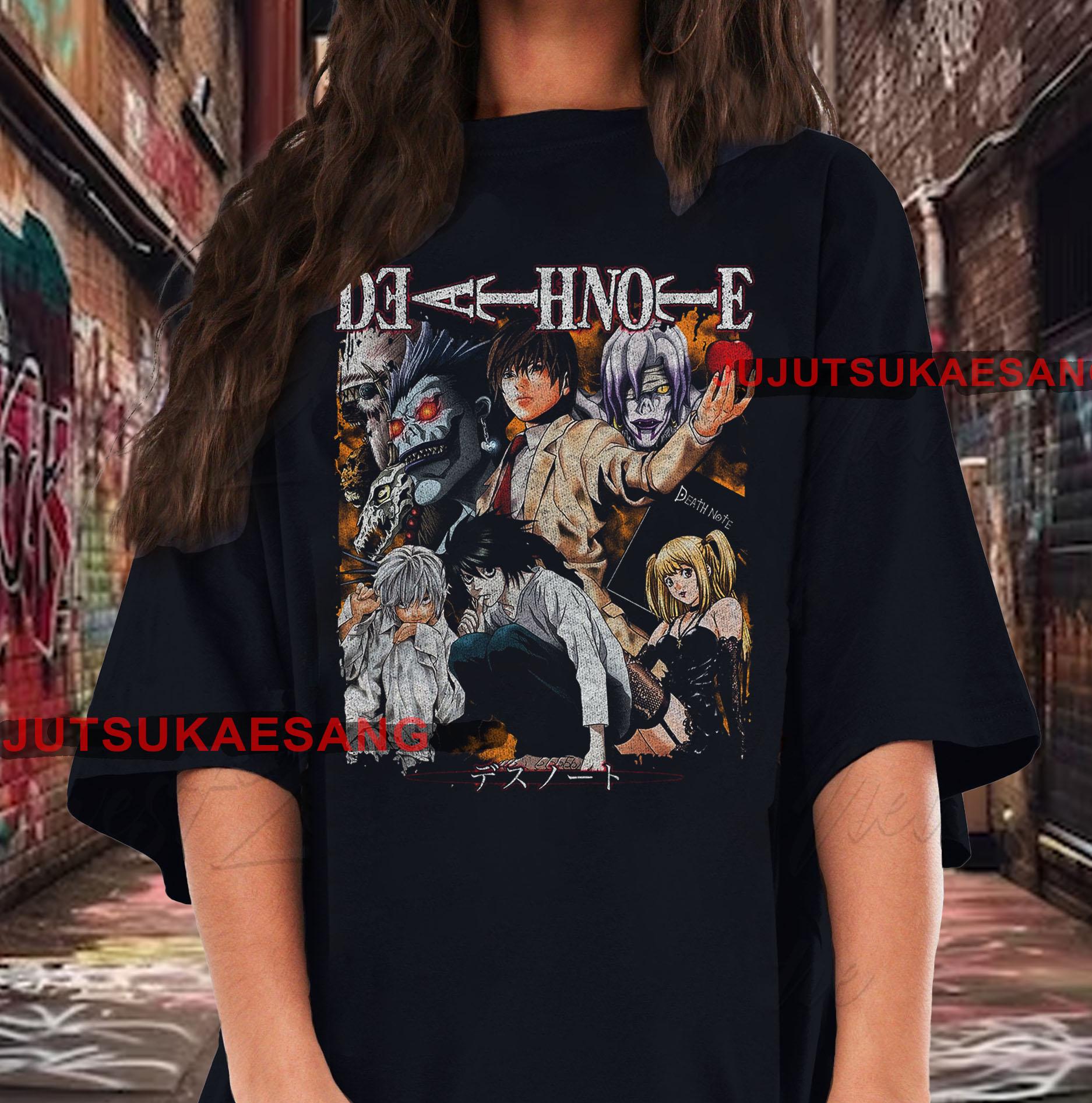 トップス DEATHNOTO tshirts VINTAGE Death Note Vintage Bootleg Style Graphic Anime T-Shirt | eBay