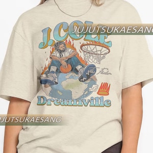 Retro Jcole Dreamville Vintage Distressed Unisex Heavy Cotton 90s Graphic Tee Shirt Comfort Colors