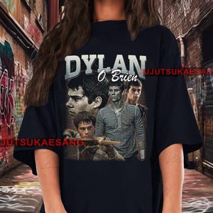 Retro Dylan O&#39;Brien Vintage Distressed Unisex Heavy Cotton 90s Graphic Tee Shirt