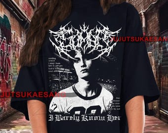 Sombr I Barely Know Her Vintage Distressed Unisex Soft Cotton 90s Graphic Tee Shirt