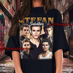 Retro Stefan Salvatore Vintage Distressed Unisex Heavy Cotton 90s Graphic Tee Shirt
