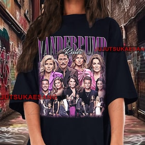 T-shirt graphique vintage rétro Vanderpump Rules unisexe en coton épais en détresse des années 90