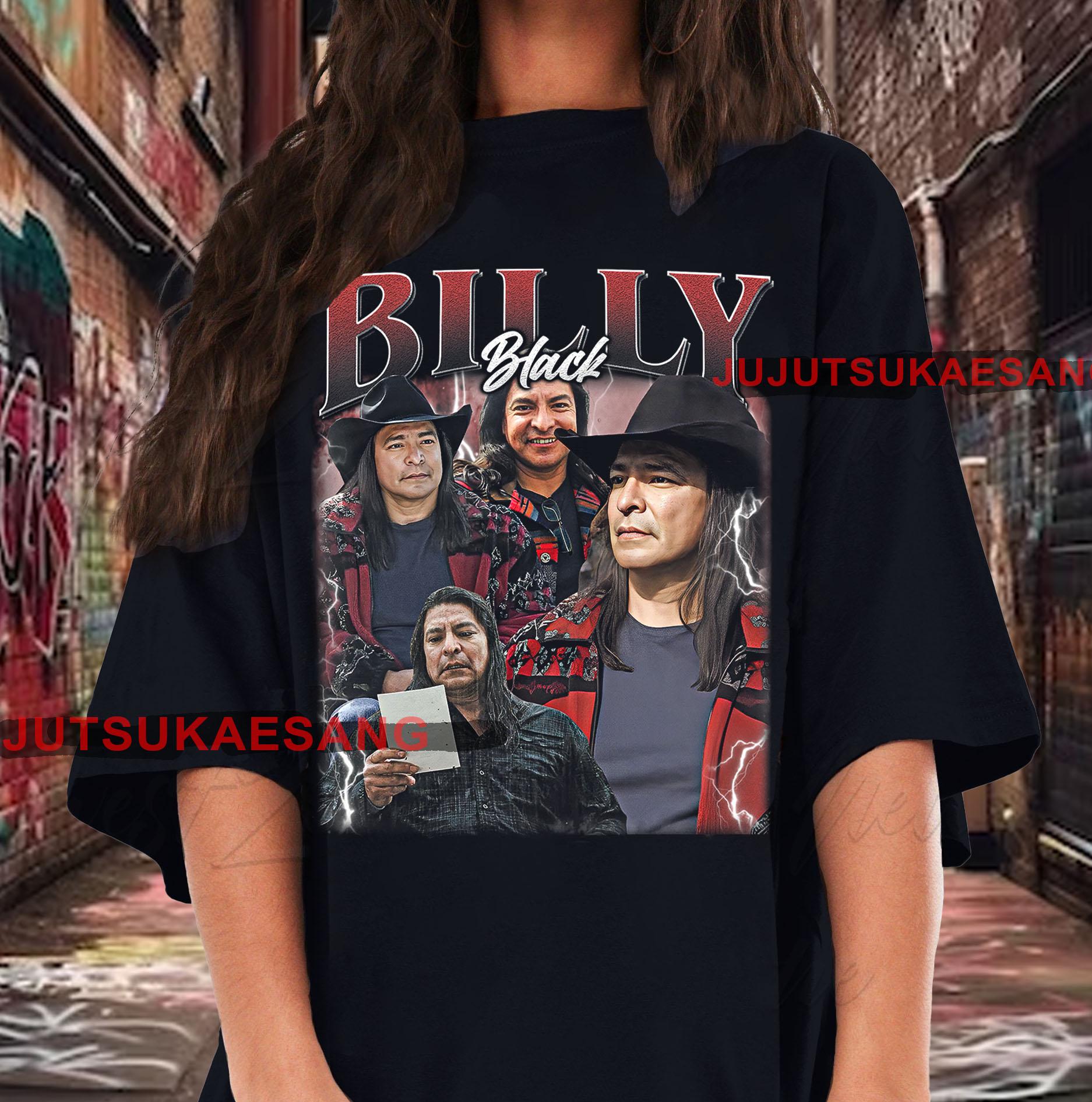 Retro Billy Black Vintage Distressed Unisex Heavy Cotton 90s