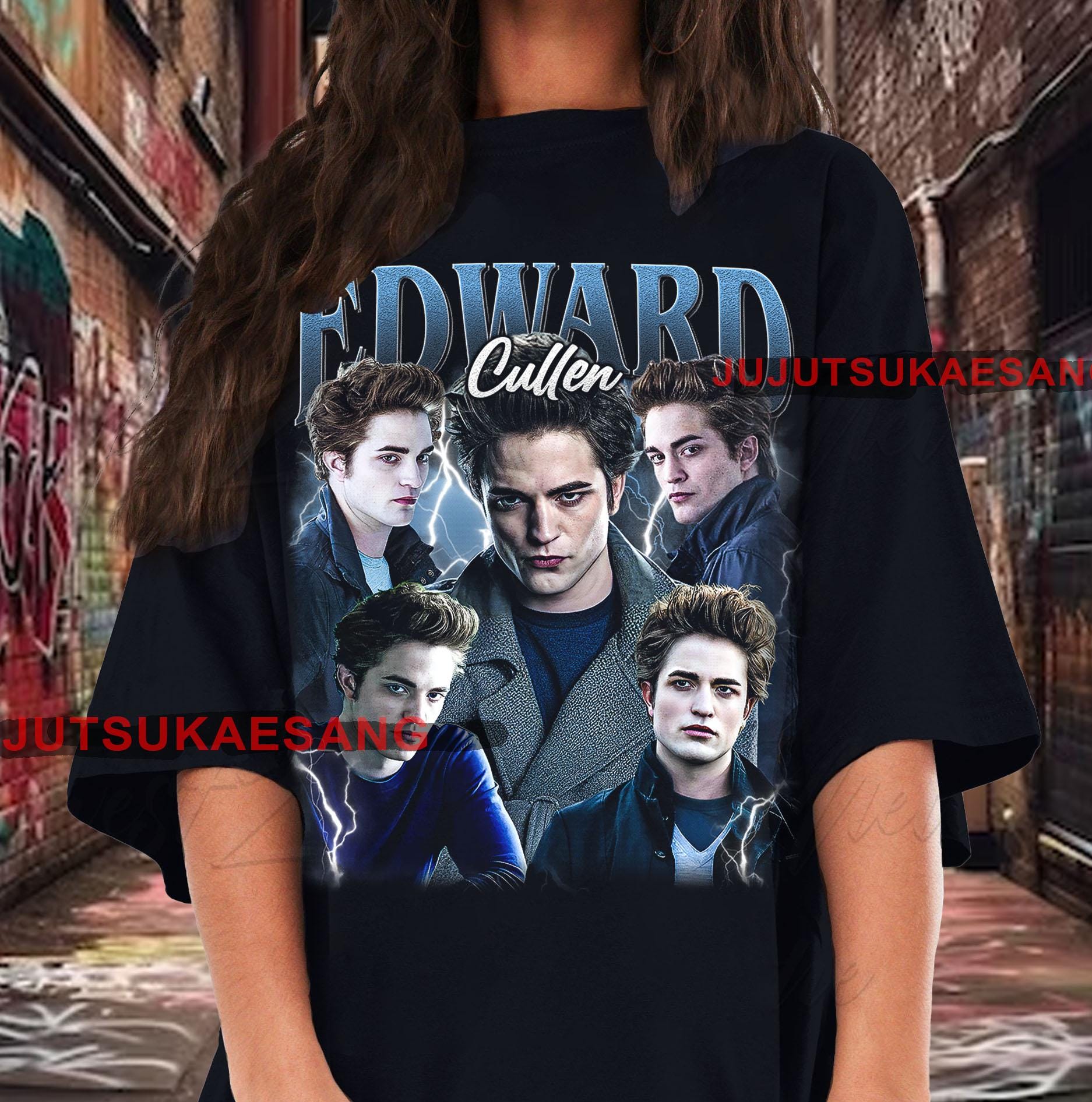 Retro Edward Cullen Twilight Vintage Distressed Unisex Heavy 