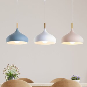 Modern Nordic Style Lighting | Aesthetic Ceiling Pendant Lights | Minimalist Colourful Cord Pendant / Chandelier | Dining Room Lighting