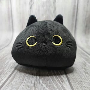 Black Cat round plush