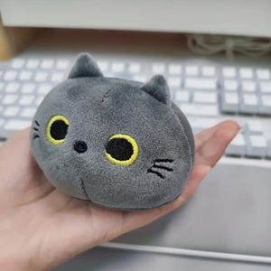 Black Cat round plush