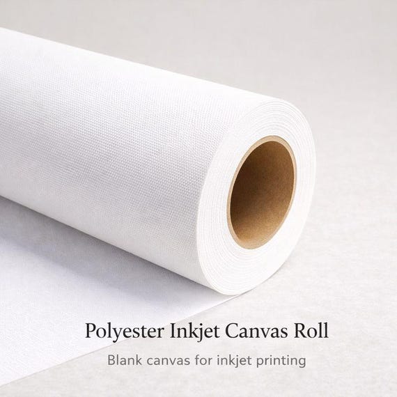 Polyester Inkjet Canvas Roll, Blank Matte Canvas, 40ft, Multiple Widths