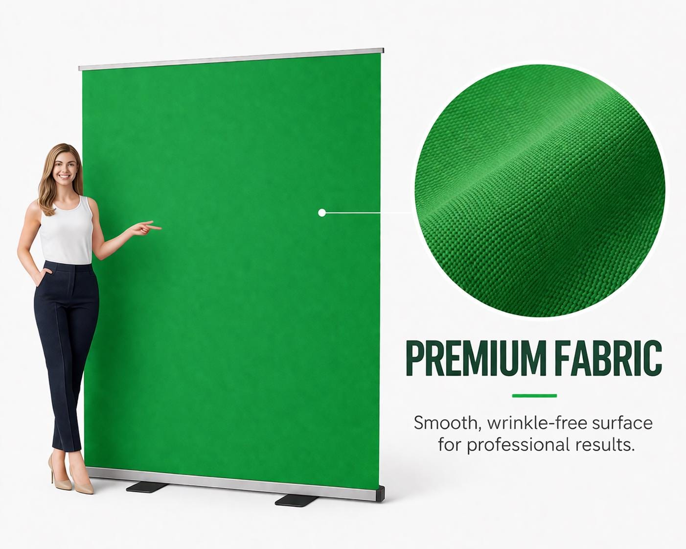 Programmes Backdrop Screen Retractable Green Screen Backdrop 72–90