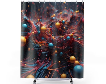 Unique Colourful Shower Curtain For Family For Adult