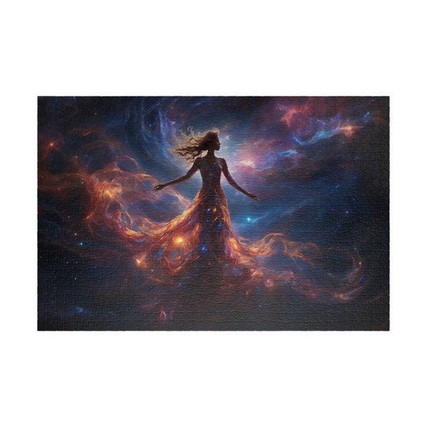 Unique Realistic Woman Jigsaw Puzzle Space Photograph Night Scenery For Family For Adults