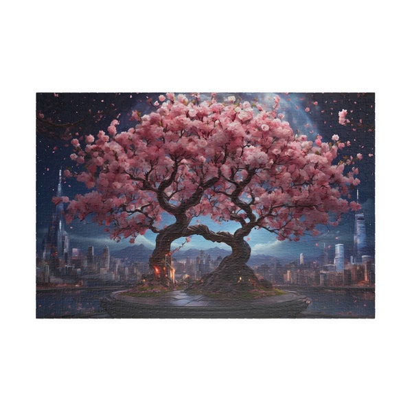 Unique Colorful Sakura Jigsaw Puzzle For Family For Adult