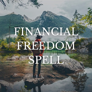 FINANCIAL FREEDOM SPELL Financial Abundance Manifestation Money Spell Success, Prosperity Confidence Abundance Mindset Positive Energy Money