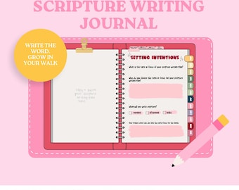 Journal d'écriture biblique | Journal d'étude de la Bible | Téléchargement numérique