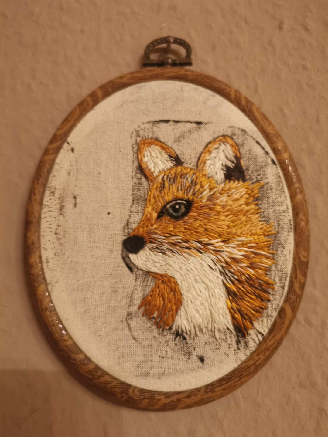 Fox Embroidery Hoop - Etsy