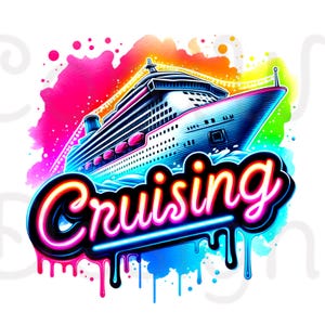 Descarga digital de sublimación de cruceros PNG Diseño de vacaciones en cruceros