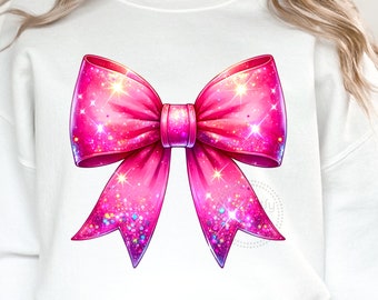 Coquette Bow Watercolor Sublimation Digital Download PNG Design Soft Girl Era