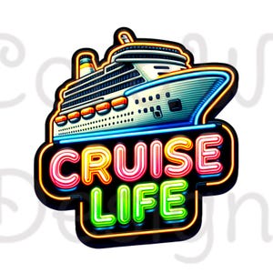 Cruise Life Sublimation Digital Download PNG Vacation Shirt Design