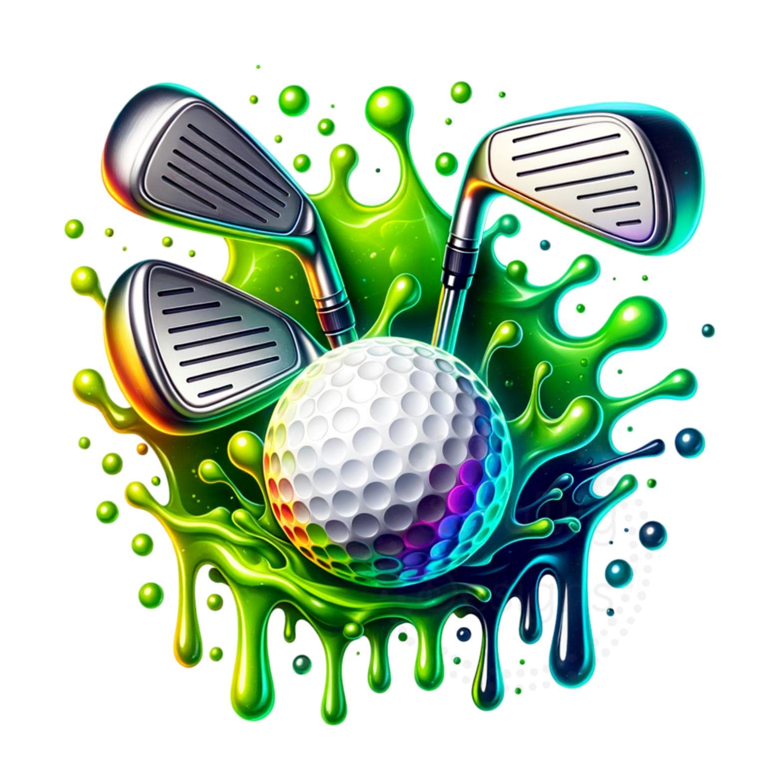 Descarga digital de sublimación de golf PNG Diseño de regalo para papá