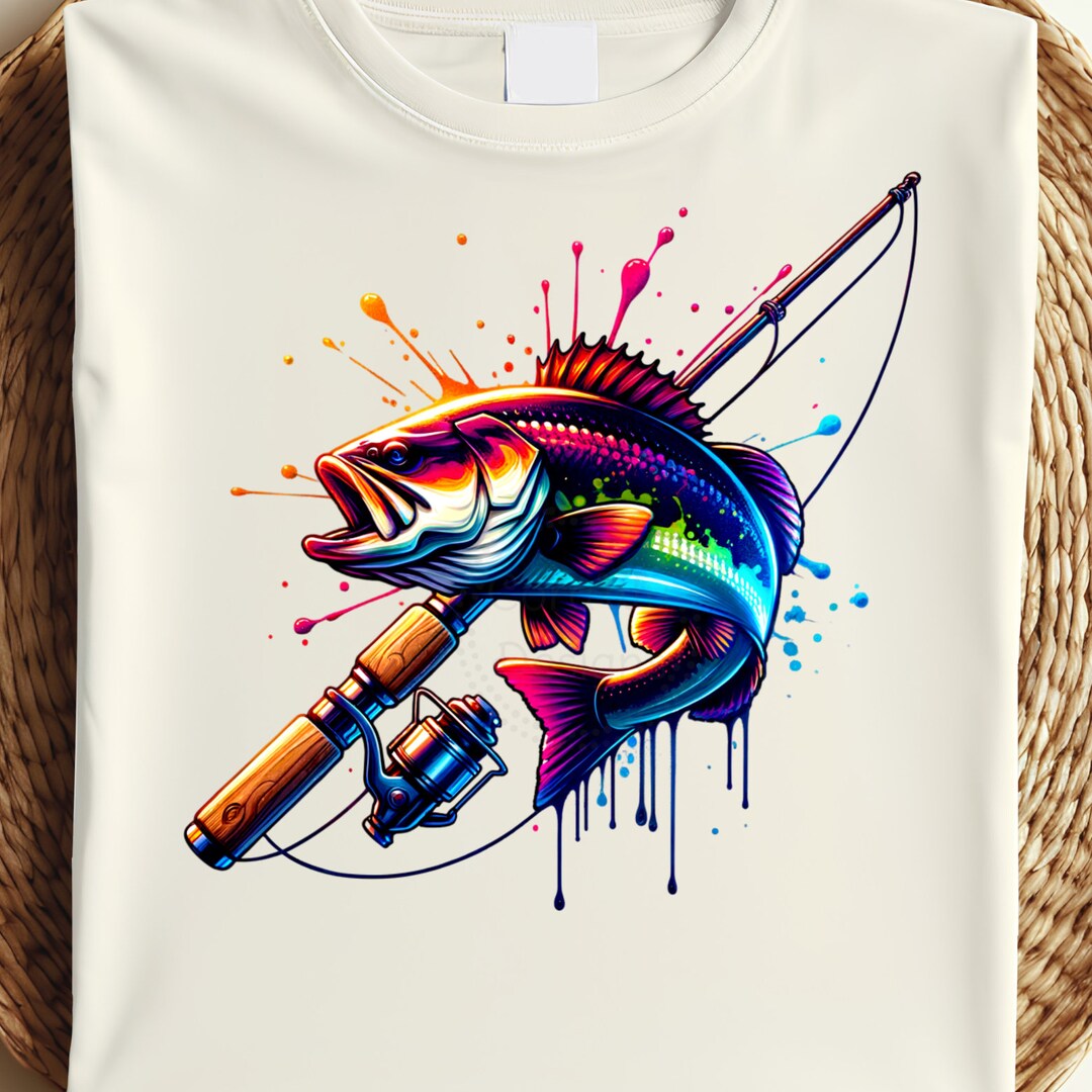 Watercolor Fish Mock Neck main image 0