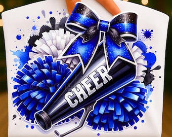 Jubeln Aquarell Sublimation Digitaler Download PNG Cheerleader Design