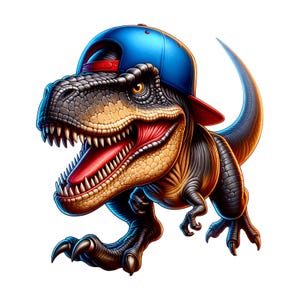 T-REX Dinosaur Sublimation Digital Download PNG Design