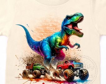 Dinosaur Watercolor Sublimation PNG Digital Download PNG Shirt Design