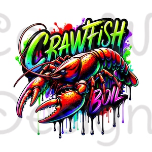 Crawfish Boil Sublimation Digital Download PNG Design