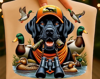 Jachthond Labrador Sublimatie Digitale Download PNG Buiten Eend Ontwerp