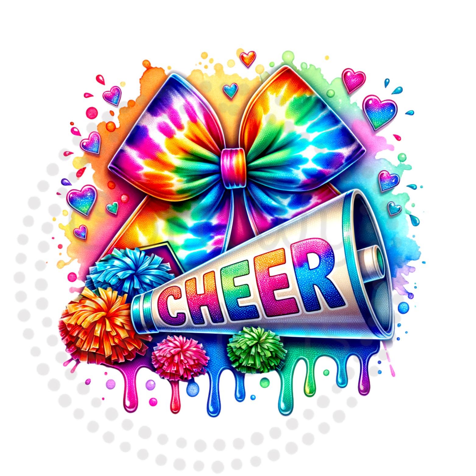 Haarschleifen Für Cheerleading – 16 Stück, Weiß, Elastisch, Handgefertigt, 20,3 Cm Breit