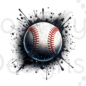 Baseball Sublimation Digital Download PNG Sports Game Day Design
